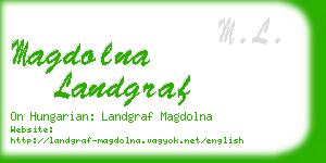 magdolna landgraf business card